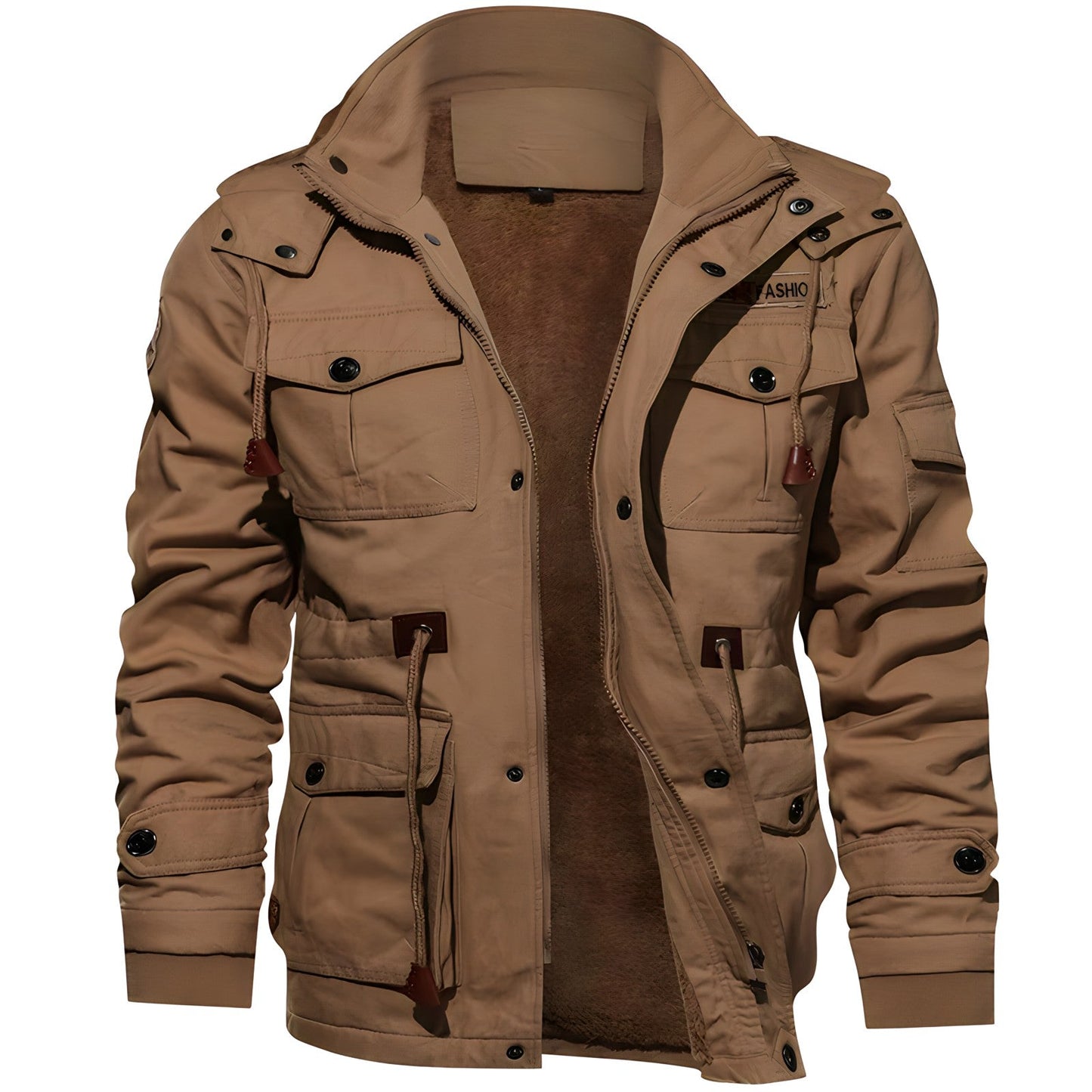 Clark | Veste Homme Style Militaire avec Capuche et Multiples Poches