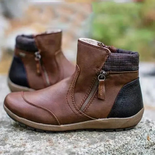 Bottines Femme Confortables avec Fermeture Éclair – Chic, Pratiques & Quotidiennes