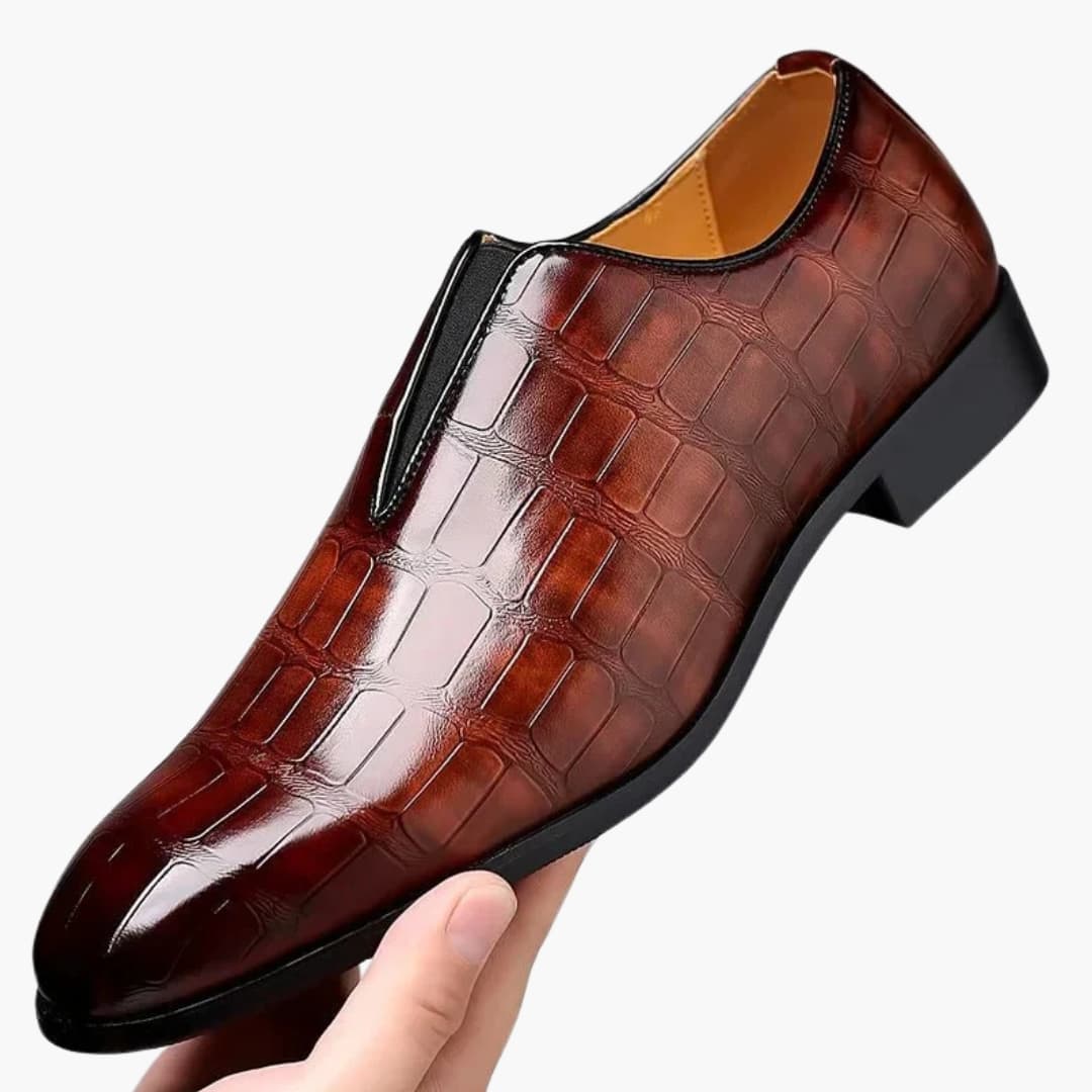 Chaussures Homme | Cuir Lisse & Semelle Rigide | Confort et Élégance Quotidienne