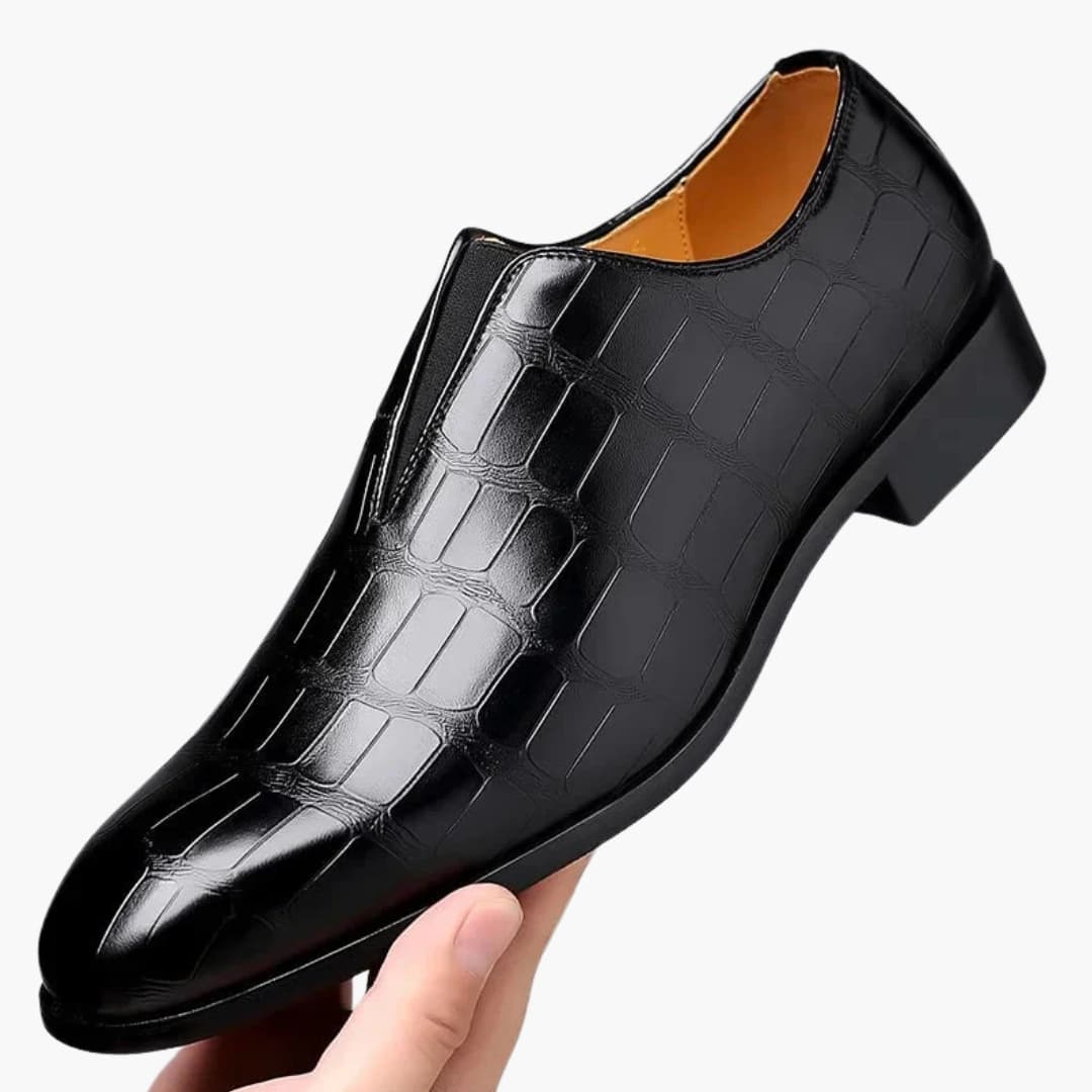 Chaussures Homme | Cuir Lisse & Semelle Rigide | Confort et Élégance Quotidienne