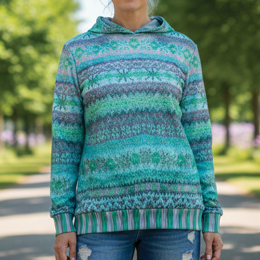 Hoodie décontracté à motif pour femme — style casual confortable