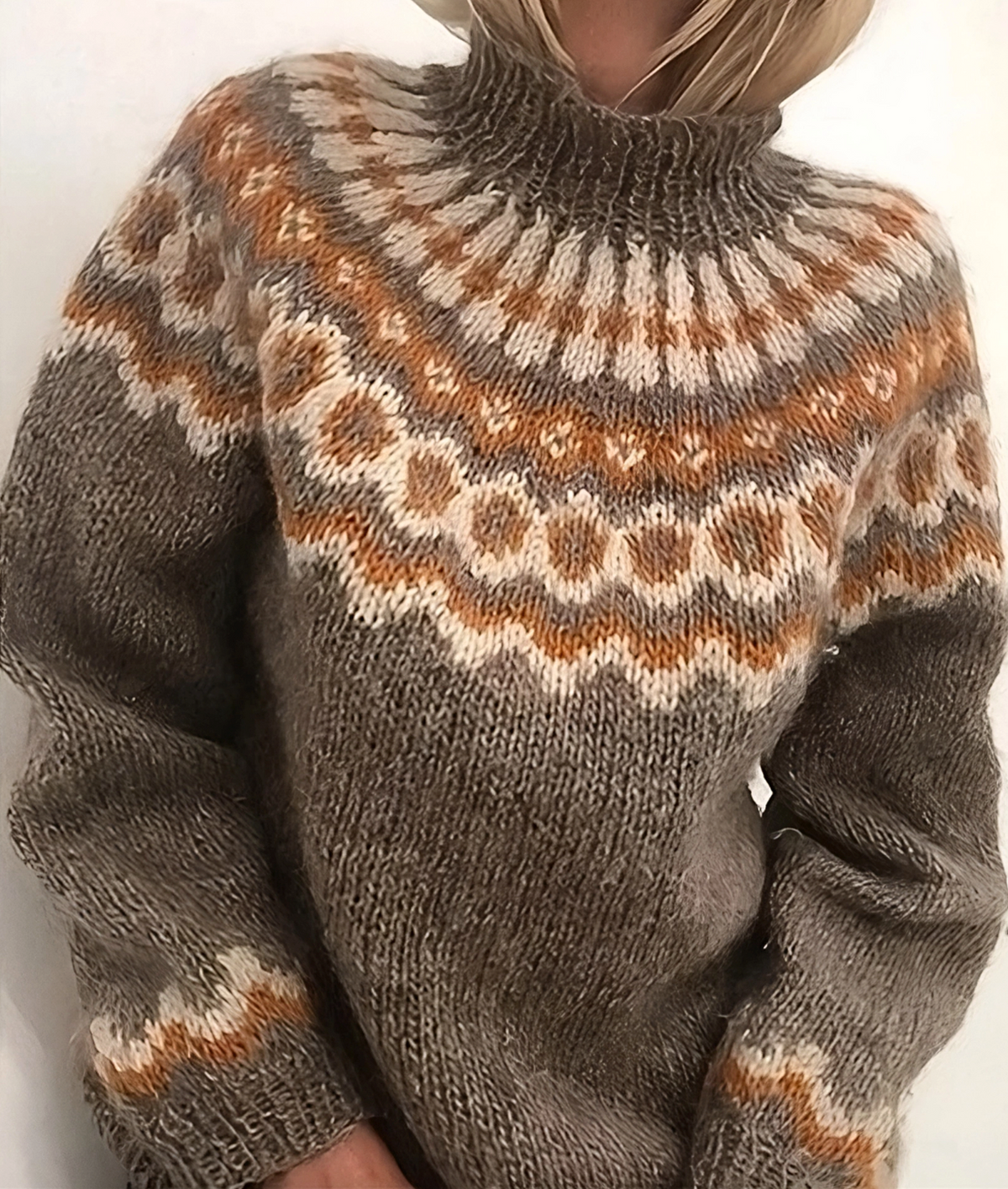 Nordic Rollneck Sweater Femme | Élégance et Chaleur Hivernale