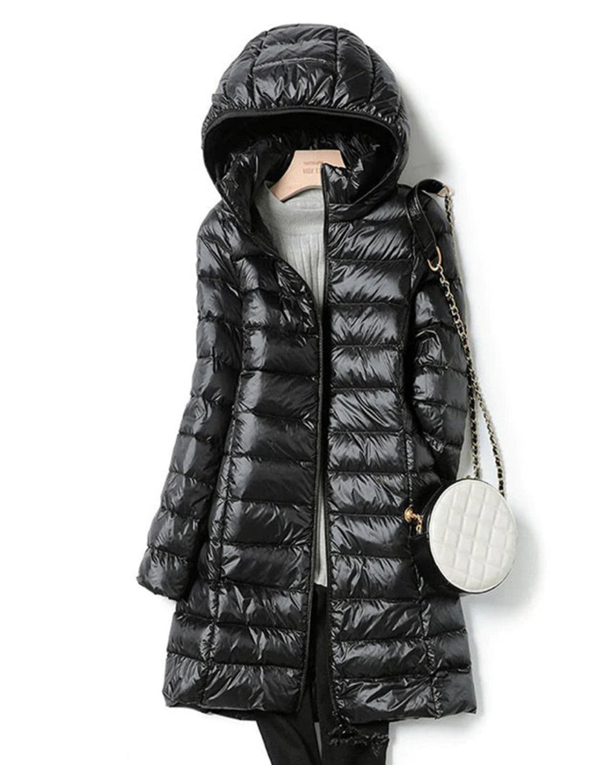 Annabelle | Manteau d’Hiver Femme Légère, Longue et Chaude avec Capuche