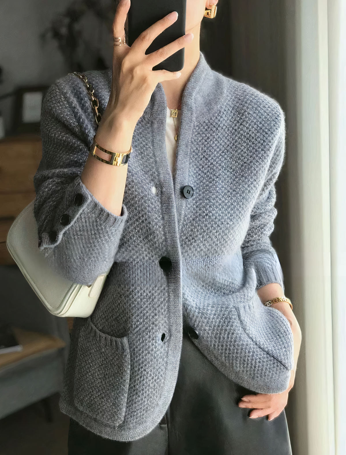 Cardigan Femme Décontracté à Boutons | Confort et Style Intemporel