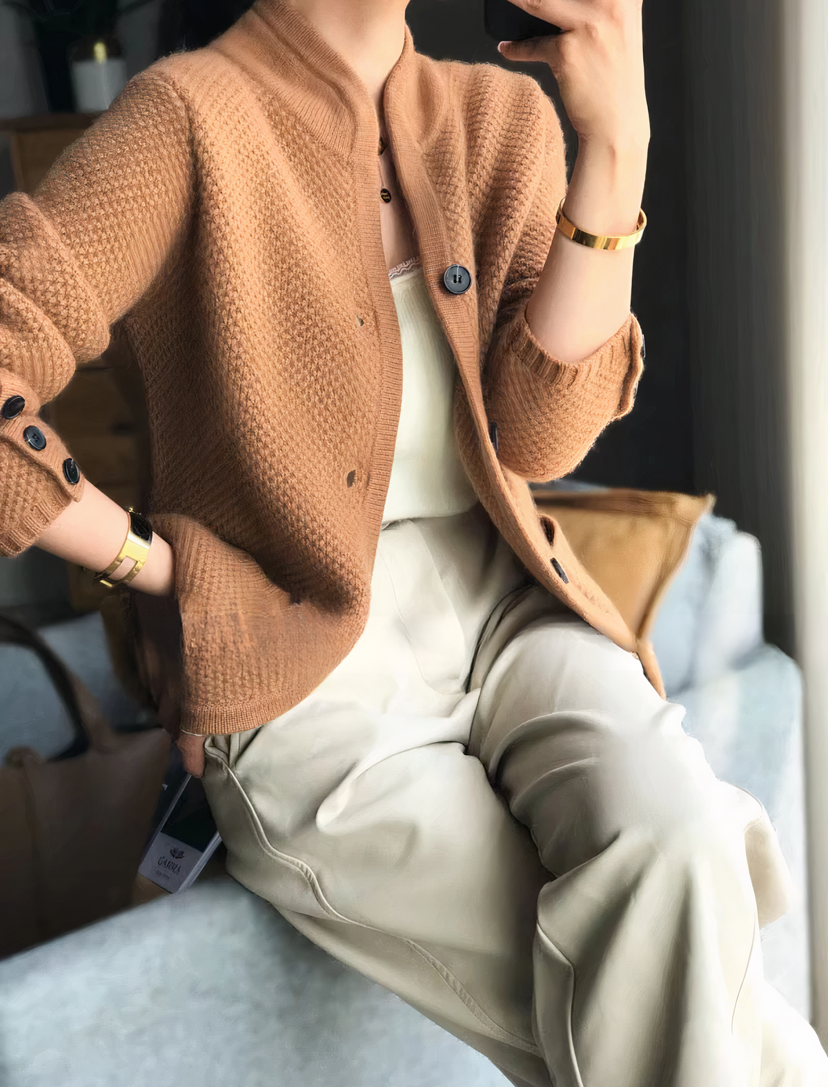Cardigan Femme Décontracté à Boutons | Confort et Style Intemporel