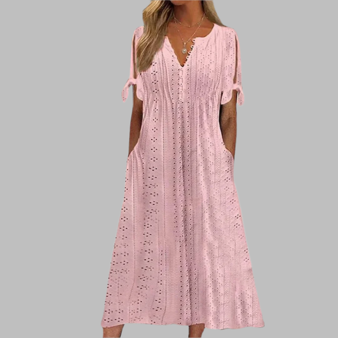 Robe Midi Bohème Élégante – Charme Féminin & Légèreté Naturelle