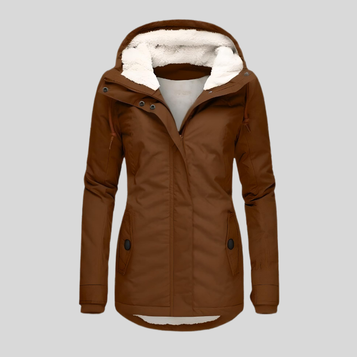 Winter Jacket Femme | Veste d’Hiver Chaude & Imperméable avec Capuche