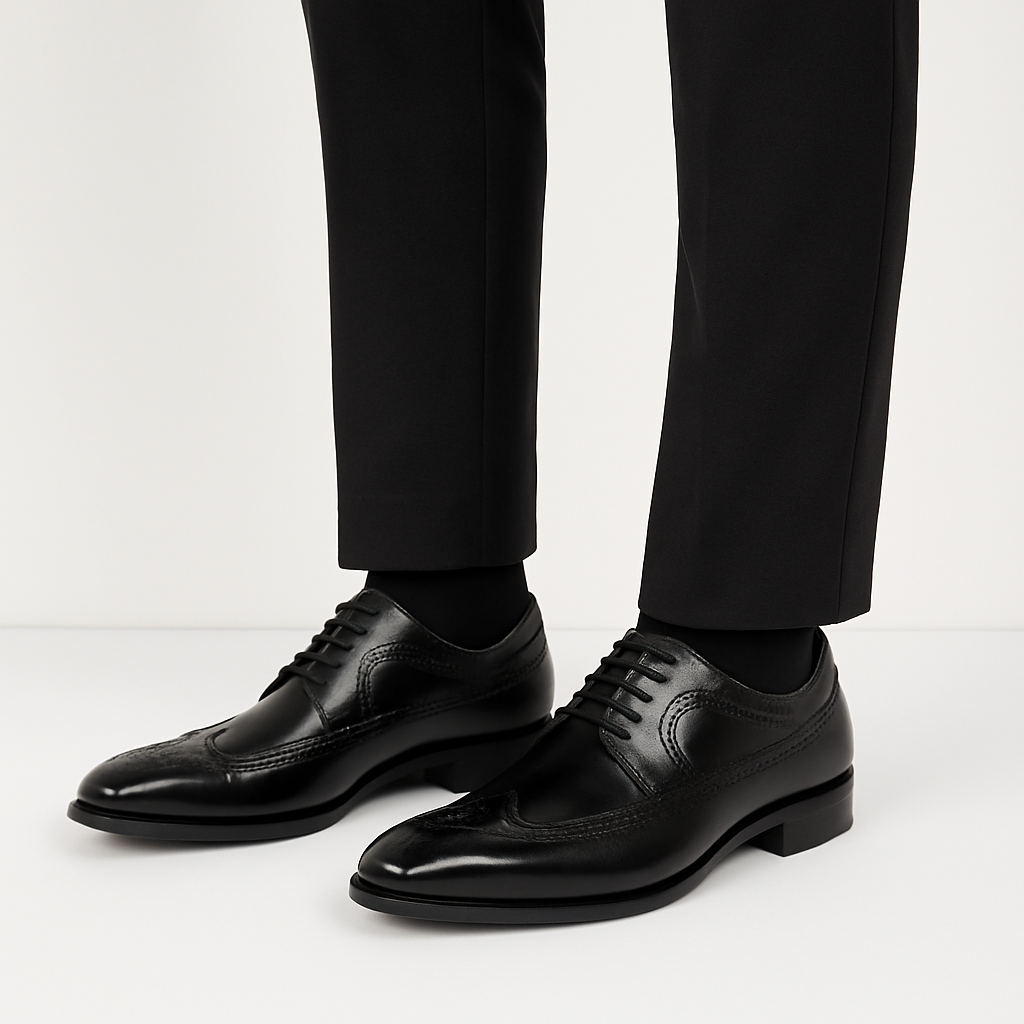 Anton | Chaussures Brogue Oxford Homme | Lacets Classiques pour Tenue Formelle