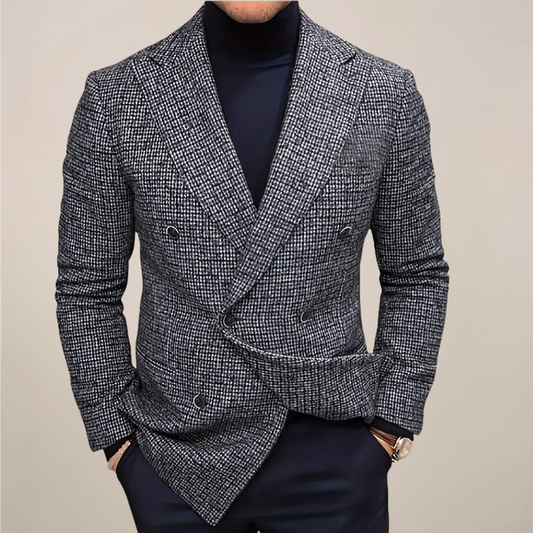 Bennett | Blazer Homme Slim Fit | Veste Tailored à Carreaux Double Boutonnage