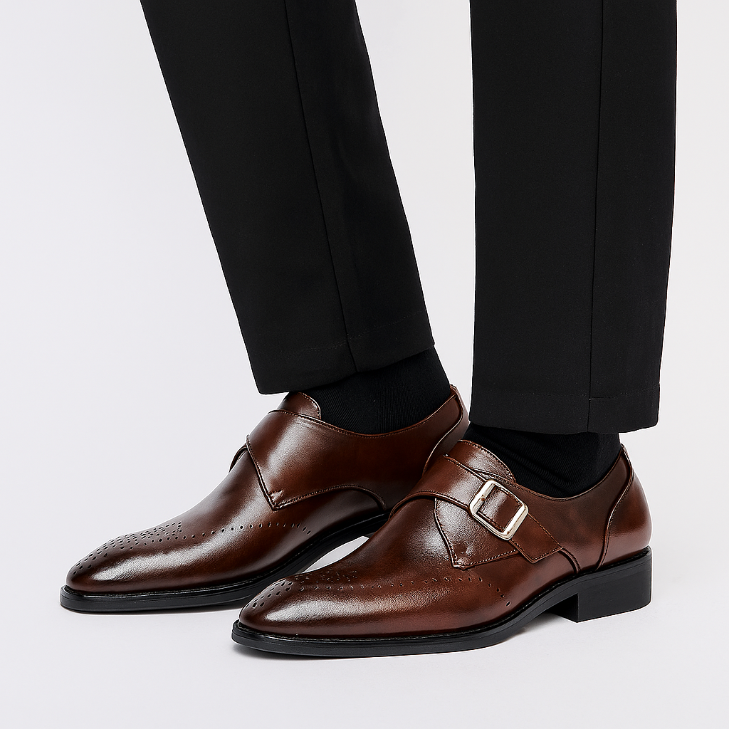 Archer | Chaussures Monk Strap Homme | Design Classique à Boucle Élégante
