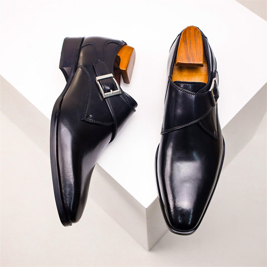 Alvin | Chaussures Homme Monk Strap Dégradé avec Boucle Classique | Élégance et Confort