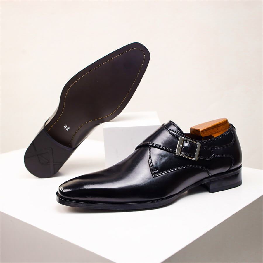 Alvin | Chaussures Homme Monk Strap Dégradé avec Boucle Classique | Élégance et Confort