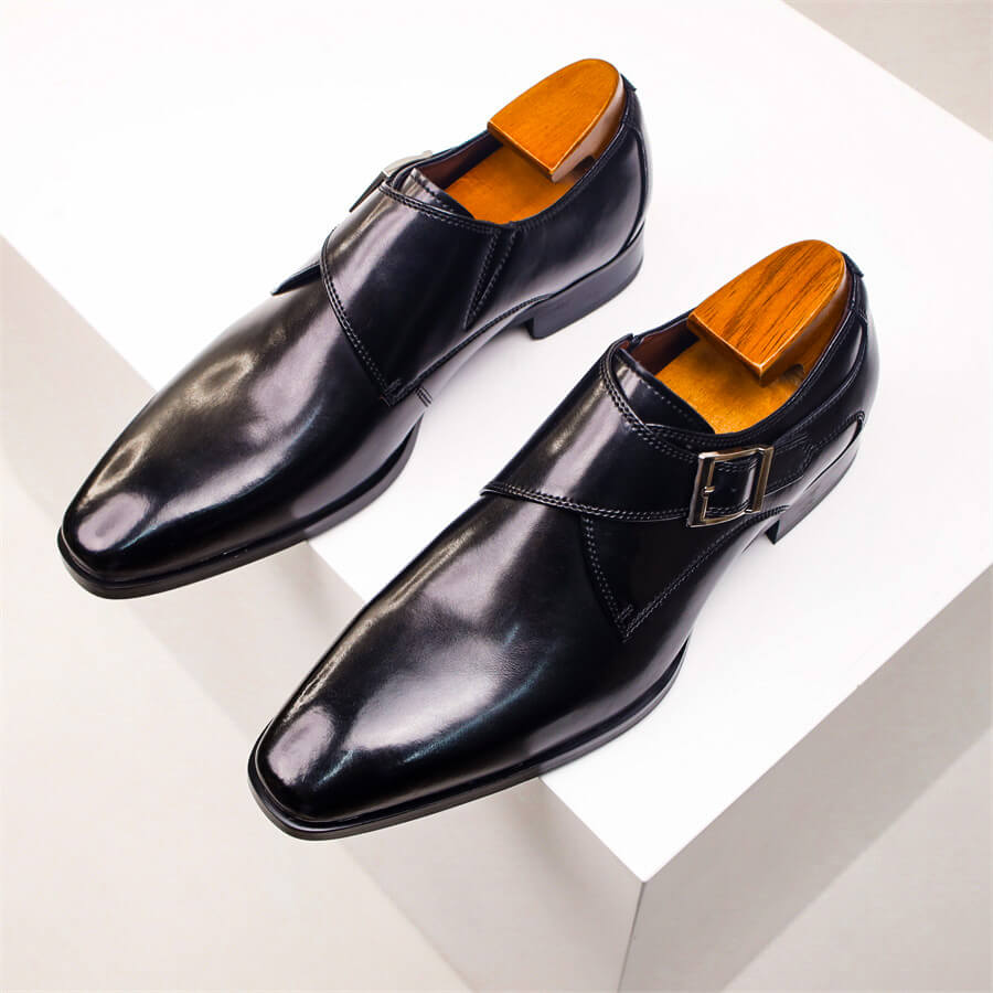 Alvin | Chaussures Homme Monk Strap Dégradé avec Boucle Classique | Élégance et Confort