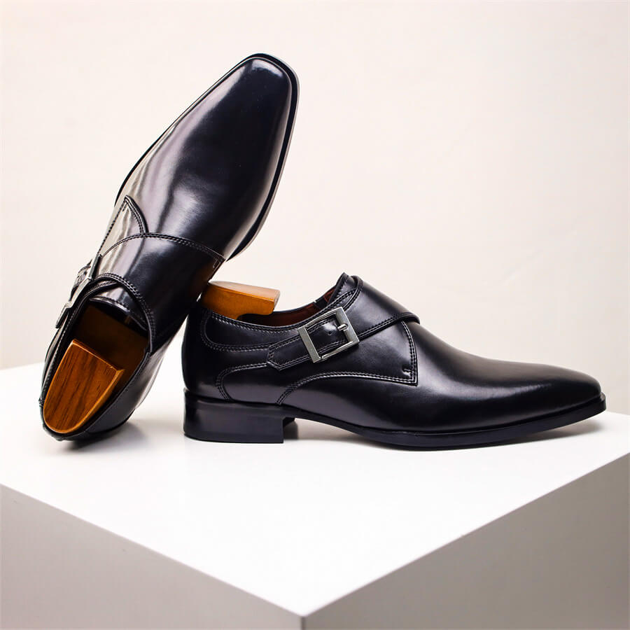 Alvin | Chaussures Homme Monk Strap Dégradé avec Boucle Classique | Élégance et Confort