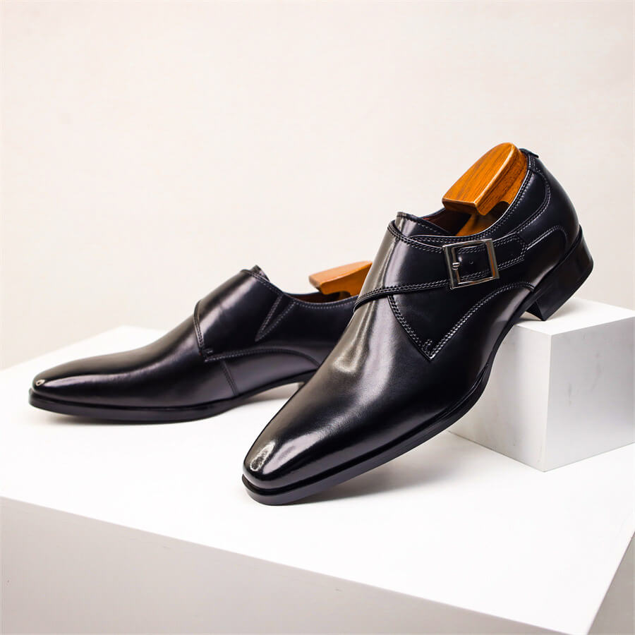 Alvin | Chaussures Homme Monk Strap Dégradé avec Boucle Classique | Élégance et Confort