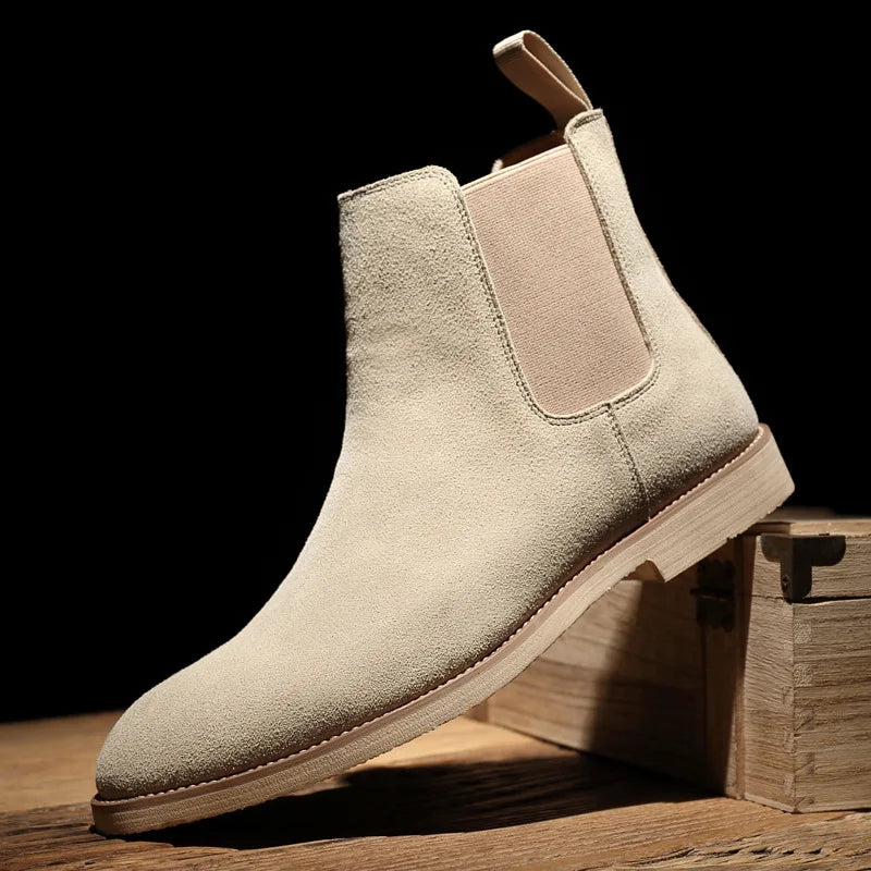 Allen | Bottines Chelsea Homme Rétro à Cheville Moyenne | Style Classique et Élégant