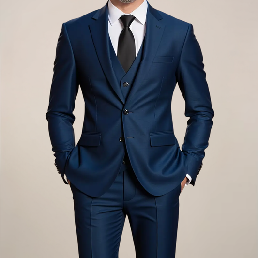 Aaron | Costume Homme Trois Pièces Slim Fit | Ensemble Forme Élégante pour Mariages et Soirées