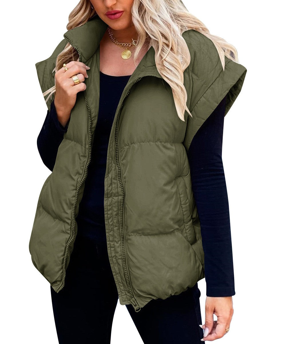 Gilet Sans Manches Texturé | Élégance et Style Hivernal