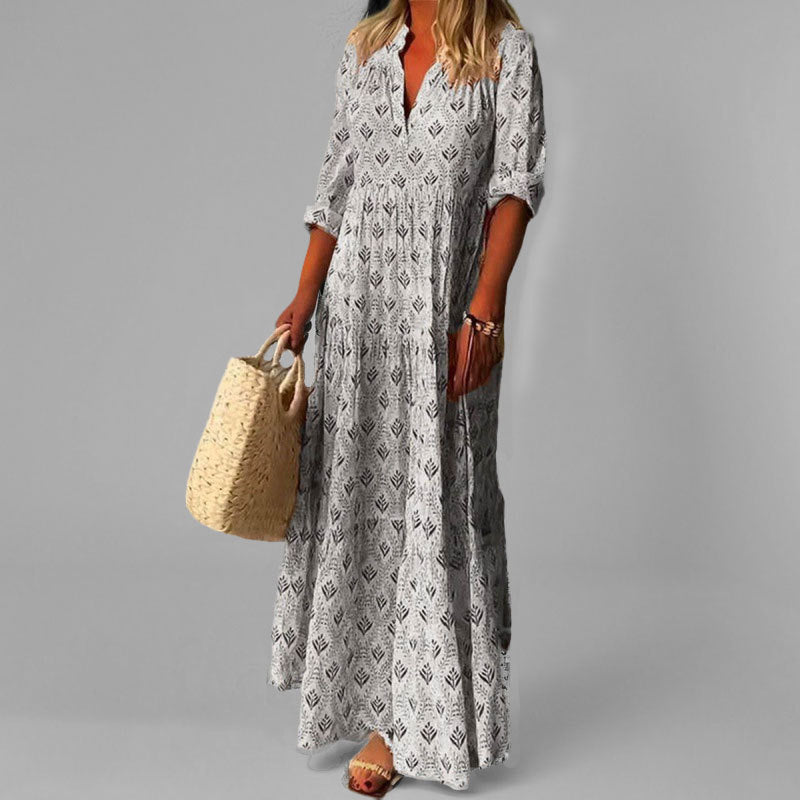 Robe Maxi en Coton pour Femme – Style Vintage & Confort Léger