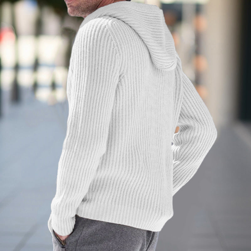 Men’s Hooded Cardigan | Gilet Homme à Capuche Chic et Confortable