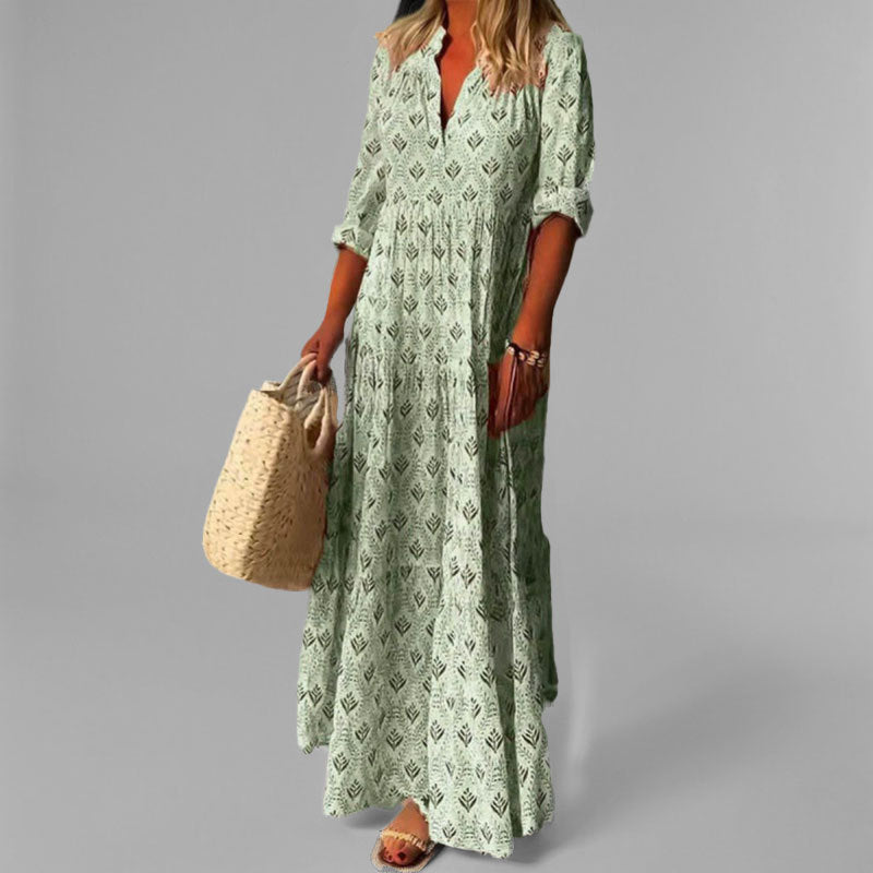 Robe Maxi en Coton pour Femme – Style Vintage & Confort Léger