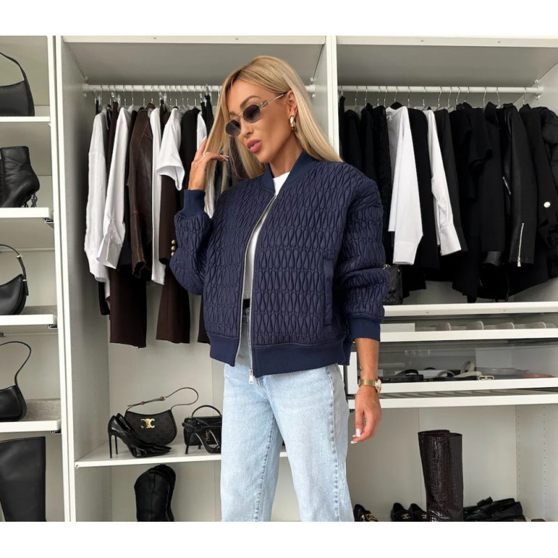 Camille | Veste Bomber Femme Légère Matelassée à Fermeture Éclair