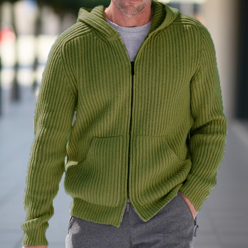 Men’s Hooded Cardigan | Gilet Homme à Capuche Chic et Confortable
