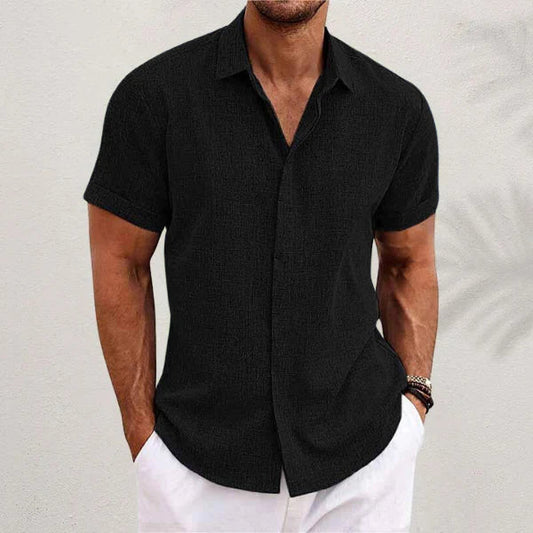 Chemise d’Été en Coton et Lin pour Homme – Fraîcheur & Style Décontracté