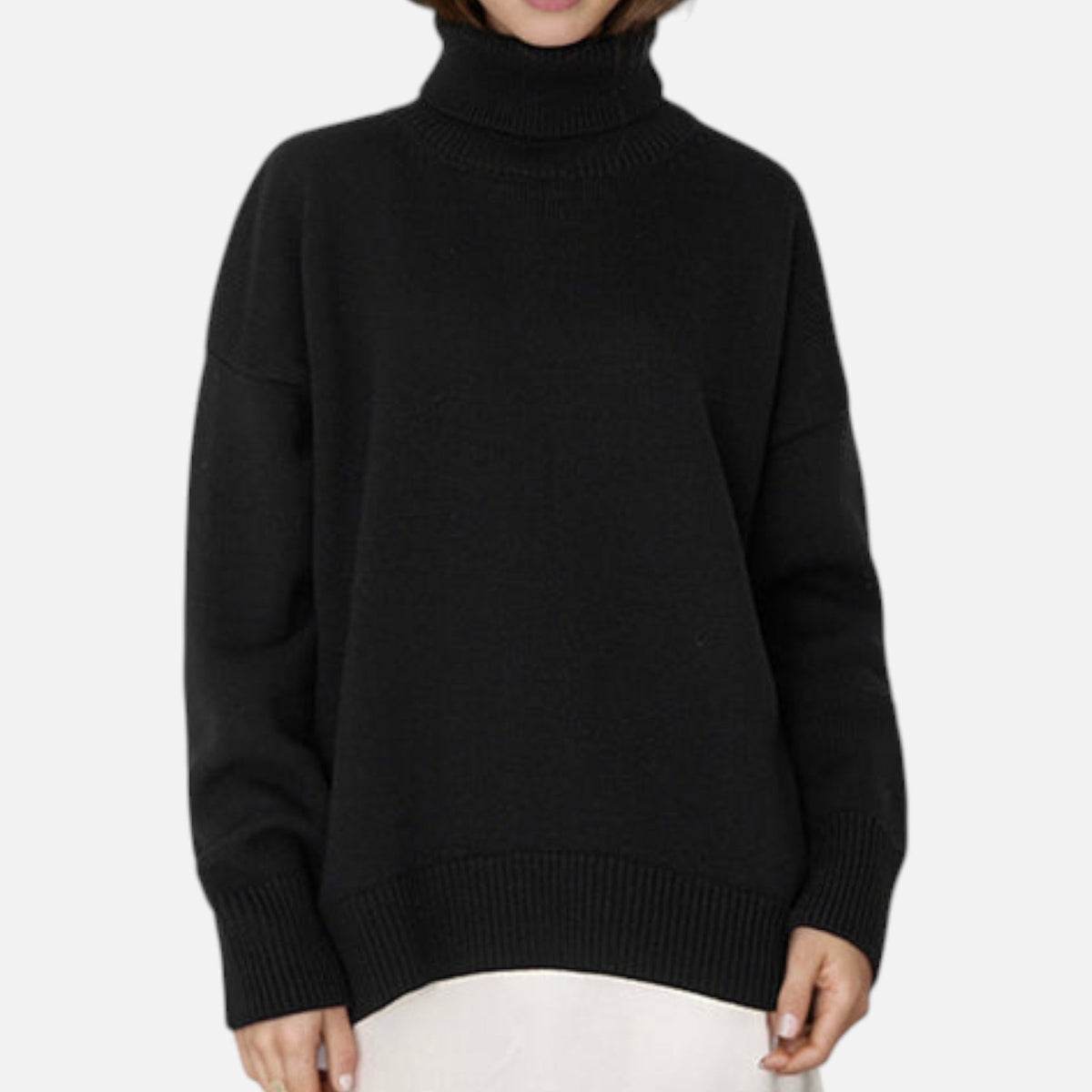 Lison | Pull Femme Oversize à Col Roulé Confortable