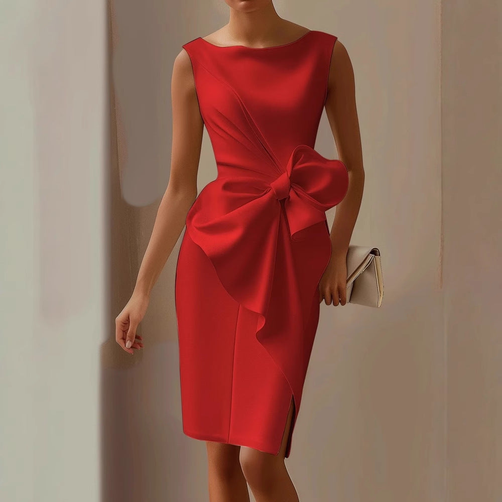 Robe Fourreau Femme Élégante Drapée – Chic, Sophistiquée & Flatteuse