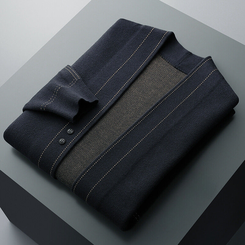 Cardigan Homme Moderne Structuré à Devant Ouvert – Confort, Style & Polyvalence