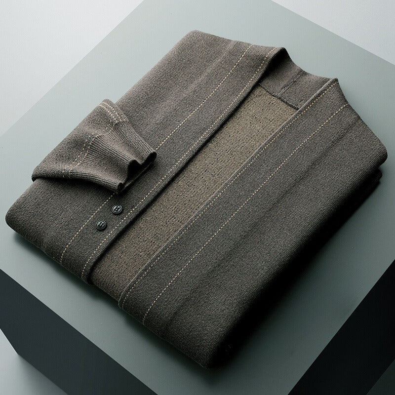 Cardigan Homme Moderne Structuré à Devant Ouvert – Confort, Style & Polyvalence