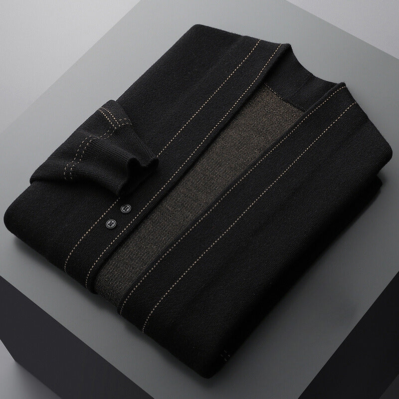 Cardigan Homme Moderne Structuré à Devant Ouvert – Confort, Style & Polyvalence