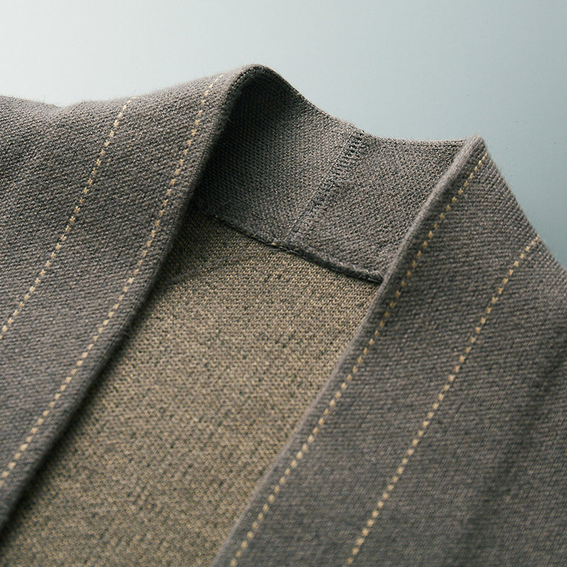 Cardigan Homme Moderne Structuré à Devant Ouvert – Confort, Style & Polyvalence