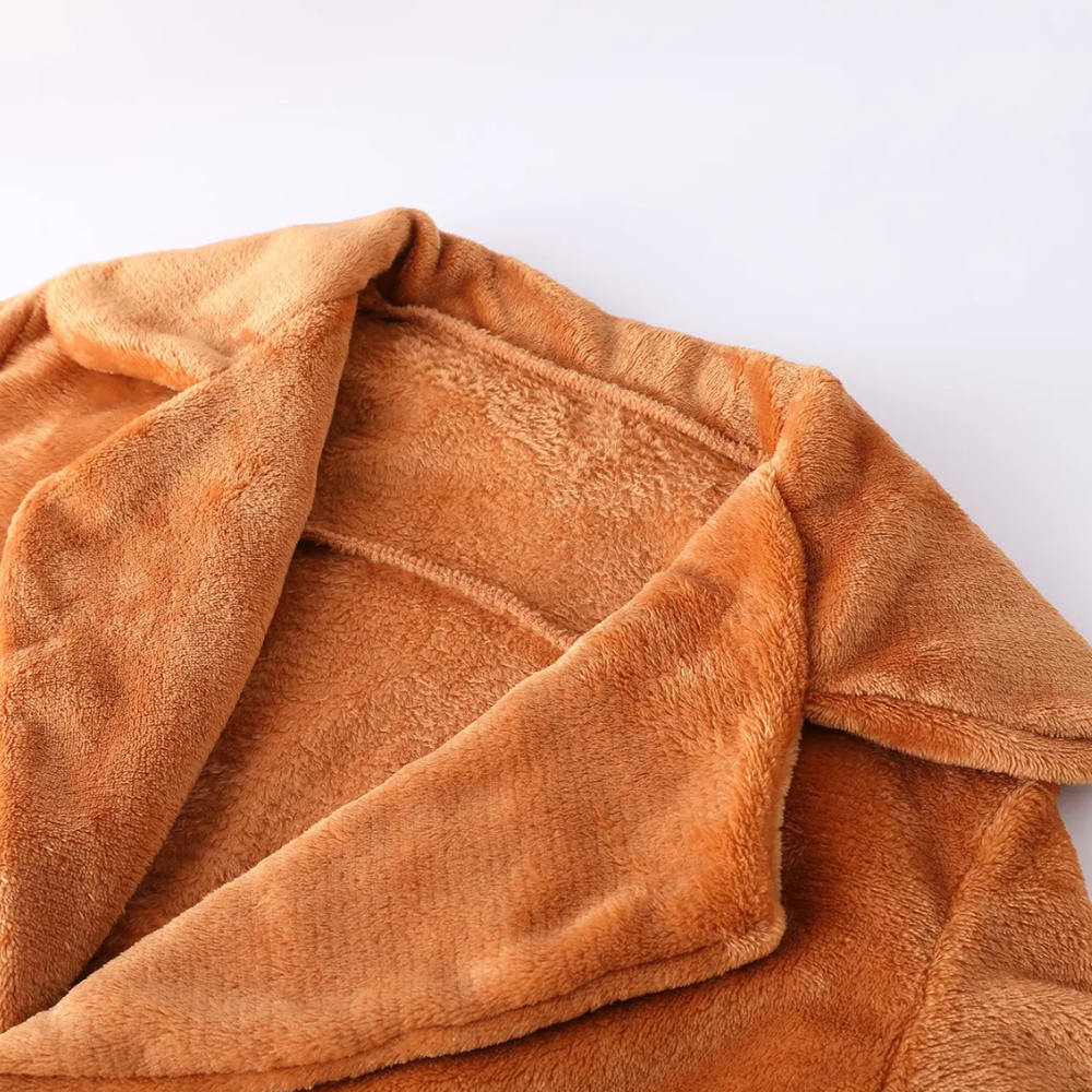 Anastasie | Manteau Femme Teddy Élégant à Col Revers