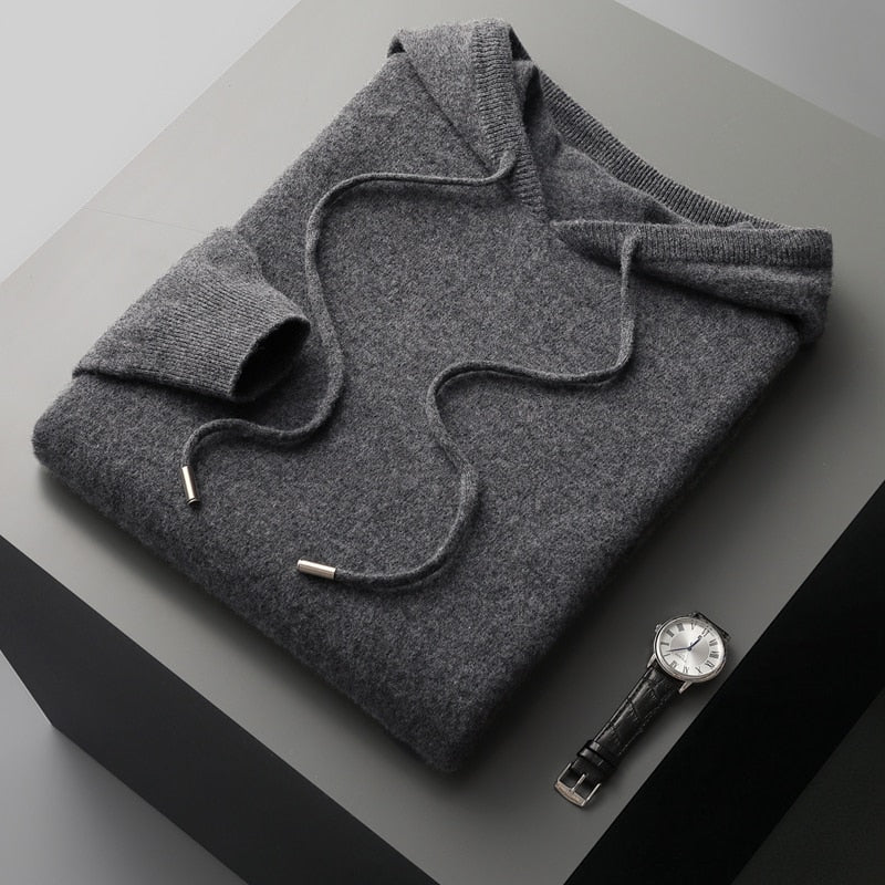 Hoodie Homme en Cachemire | Luxe Décontracté et Confort Chaud