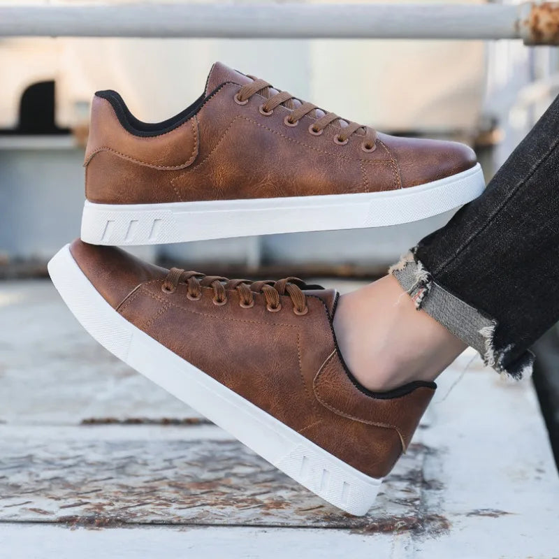 Lucio | Chaussures Homme Classiques à Lacets en Cuir Synthétique de Qualité Supérieure