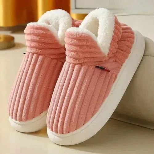 Mireille | Chaussons Femme Hiver Intérieur avec Doublure Peluche Douce & Semelle Antidérapante