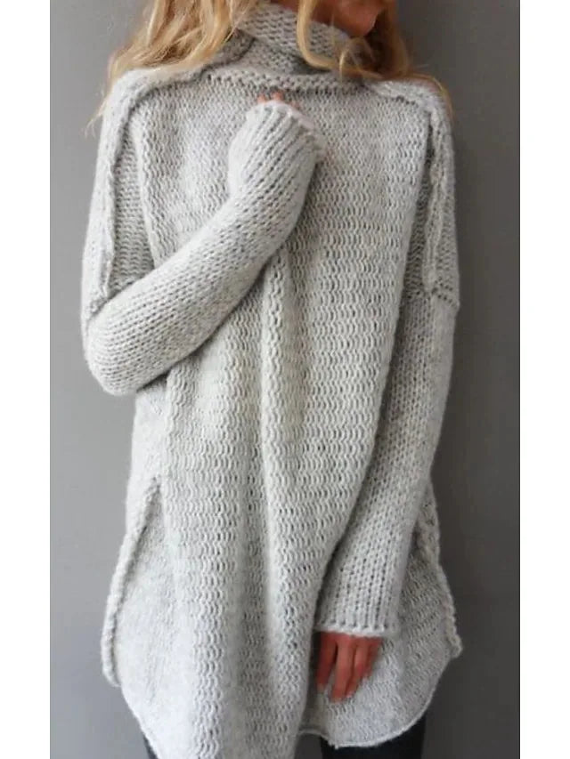 Pull Tricot Femme Col Roulé | Douceur et Élégance Hivernale