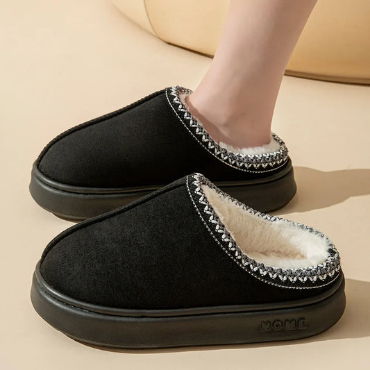 Morgane | Chaussons Femme Hiver avec Doublure Douce & Semelle Antidérapante pour Confort Intérieur