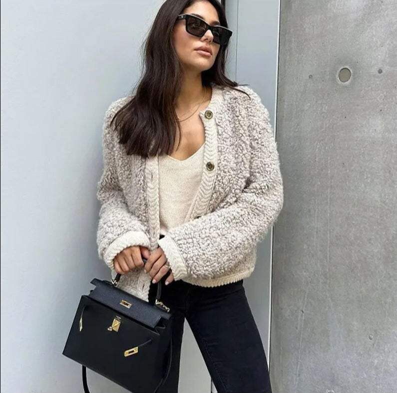 Dames Overshirt in Teddy-Stijl – Trendy en Veelzijdig voor Elke Dag