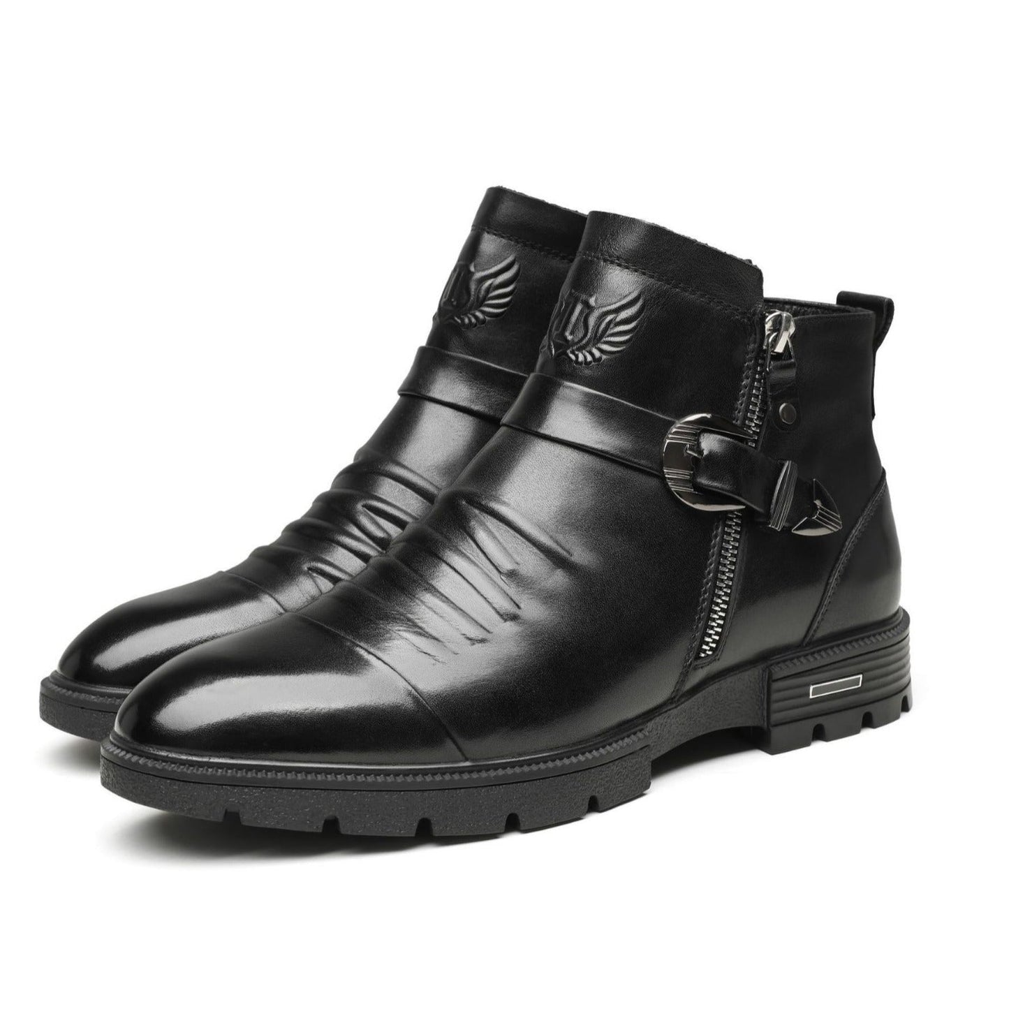 Bottes Homme Noires Élégantes | Slip-on Confortables pour Toutes Occasions