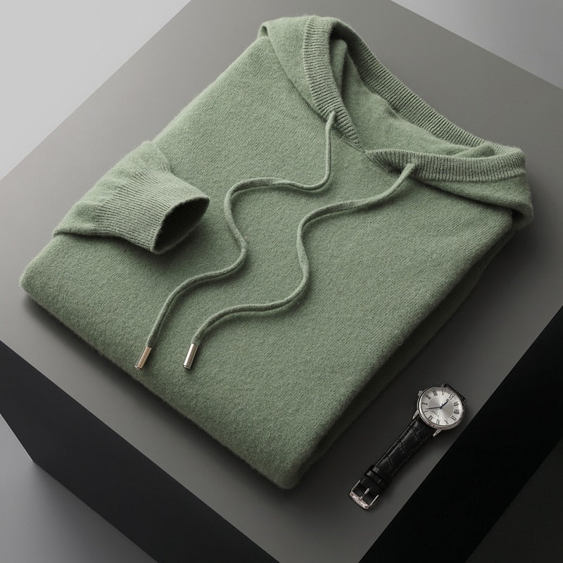 Hoodie Homme en Cachemire | Luxe Décontracté et Confort Chaud