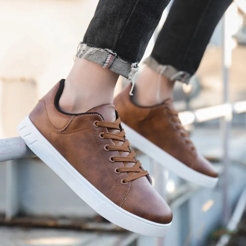 Lucio | Chaussures Homme Classiques à Lacets en Cuir Synthétique de Qualité Supérieure