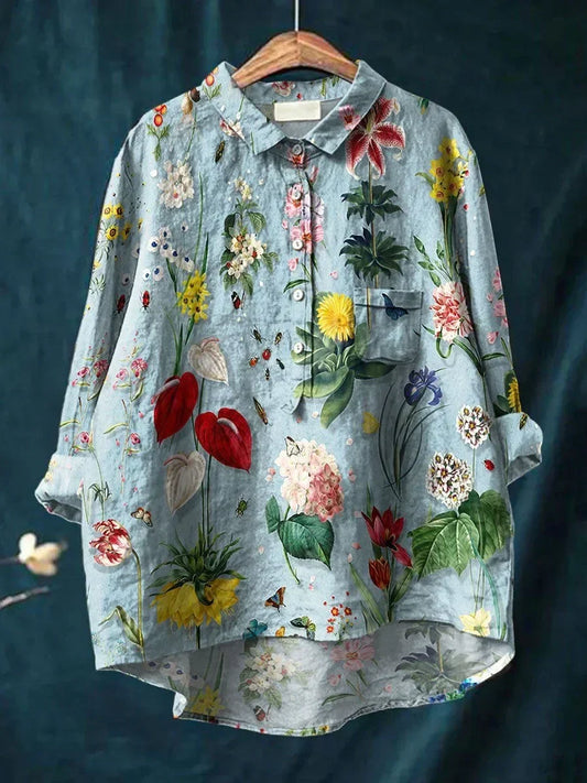 Blouse Fleurie Élégante – Style Léger & Charme Féminin