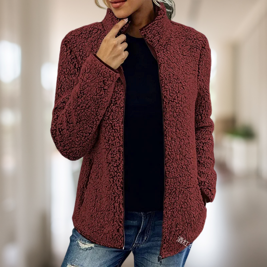 Veste Polaire Élégante avec Fermeture Éclair – Chaleur & Confort au Quotidien