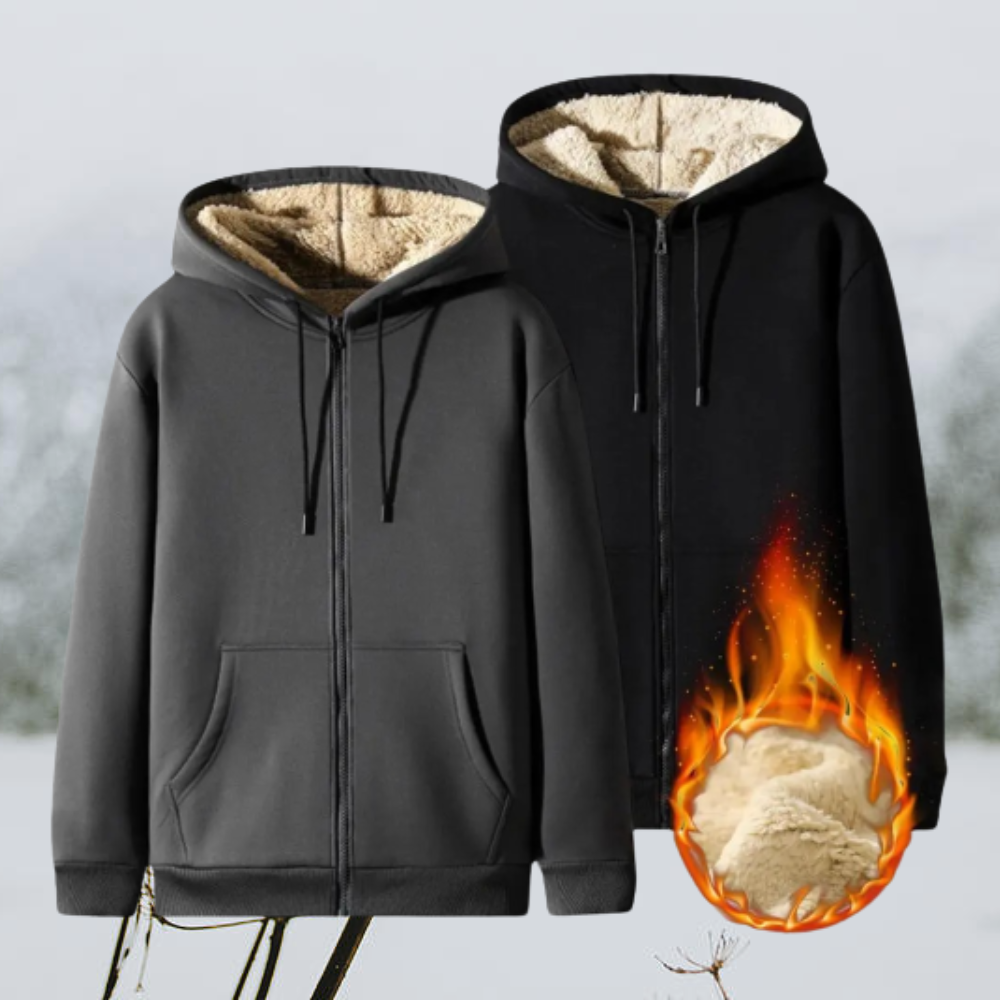 Veste Homme à Capuche | Doublure Teddy Ultra-Chaleureuse et Confortable