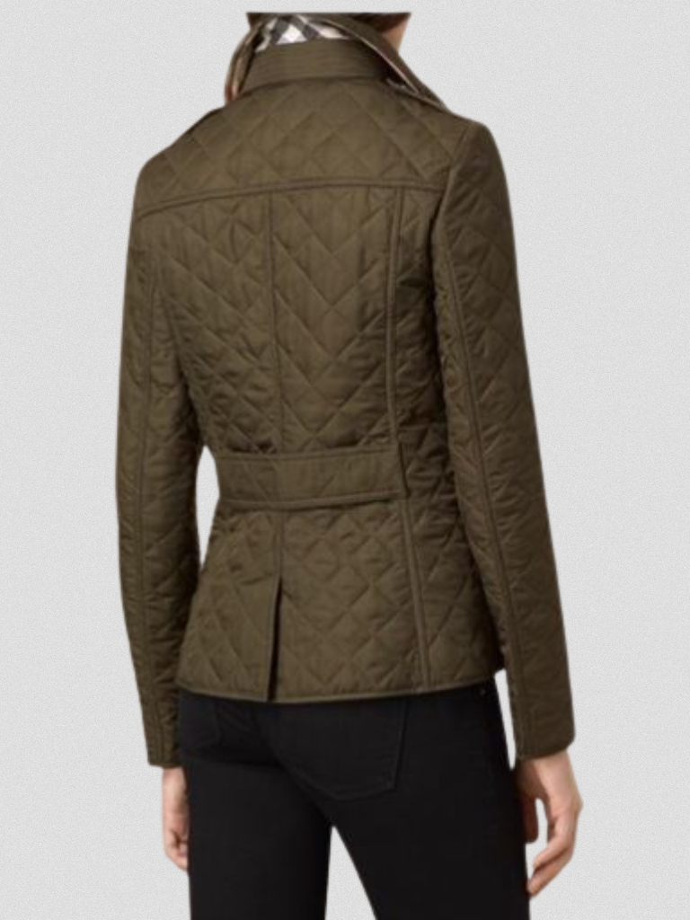 Veste Mi-Saison Femme | Élégante et Cintrée avec Ceinture à la Taille