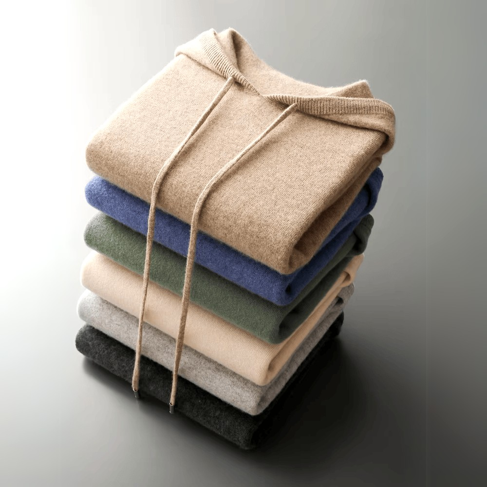 Hoodie Homme en Cachemire | Luxe Décontracté et Confort Chaud