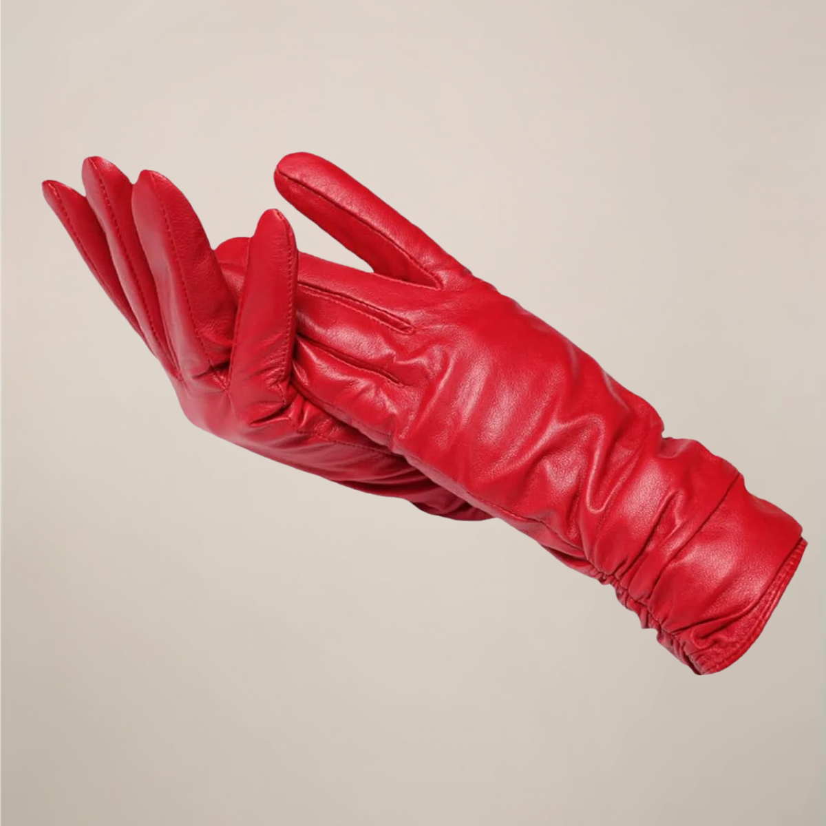 Vandeline | Gants Femme Classiques à Poignet Plissé Élégant | Style et Confort Chic